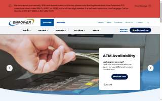 Empower Federal Credit Union website