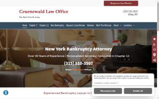 Gruenewald Law Office website