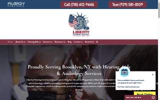Liberty Hearing Centers website