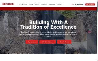 Brothers Aluminum of Valley Stream website