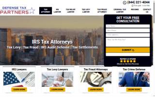 Defense Tax Partners - Tax Attorneys, IRS Tax Relief Settlement, Free Consultation website