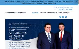 Gorodetsky Law Group of Valley Stream website
