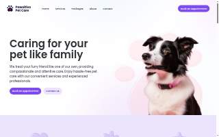 Pawsitive Pet Care website