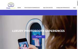 PhotoLove 365 | Luxury Photobooth & Event Experience website