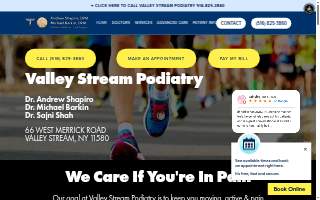 Valley Stream Podiatry website