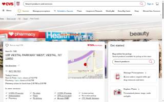 CVS of Vestal website