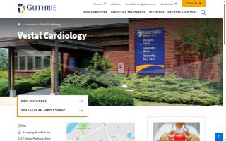Guthrie Vestal Cardiology website