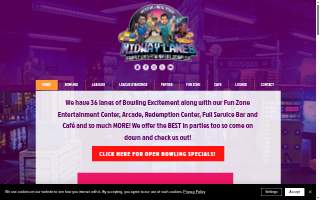 Midway Lanes Family Entertainment Complex website