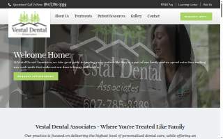 Vestal Dental Associates website
