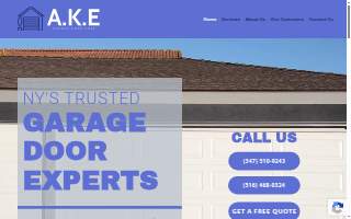A.K.E. Garage Door CORP website