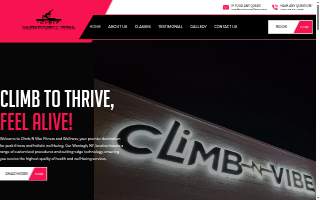 Climb N Vibe Fitness and Wellness website