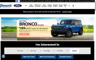 Hassett Ford website