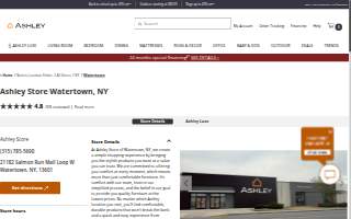 Ashley Store of Watertown website
