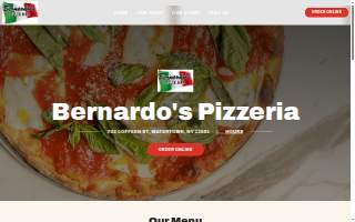 Bernardo's Pizzeria website
