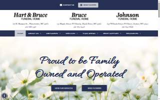 Hart & Bruce Funeral Home website
