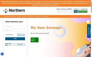 Northern Credit Union - Factory Branch website