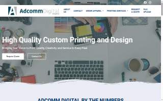 Adcomm Digital Printing of West Babylon website