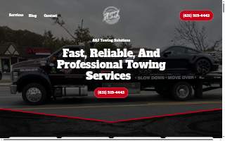 ASJ Towing Solutions of West Babylon website