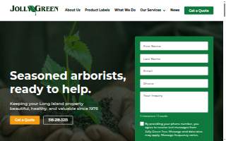 Jolly Green Tree and Shrub Care of West Babylon website
