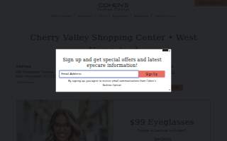Cohen's Fashion Optical of West Hempstead website