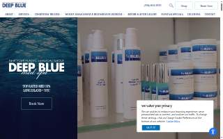 Deep Blue Med Spa of West Hempstead website