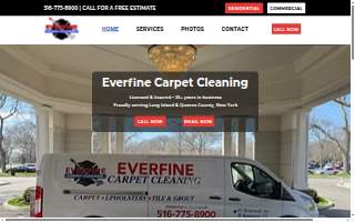 Everfine Carpet Cleaning website