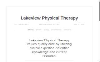 Lakeview Physical Therapy website