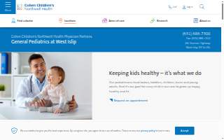 Cohen Children's Northwell Health Physician Partners General Pediatrics at West Islip website