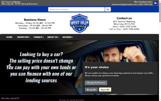 West Islip Auto Sales inc. website