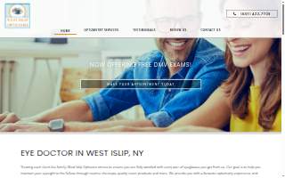 West Islip Opticians website