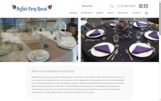 Buffalo Party Rental website