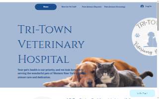 Tri-Town Veterinary Hospital website