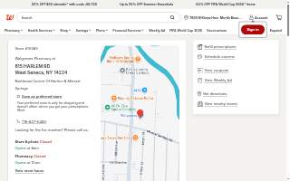 Walgreens Pharmacy of West Seneca website