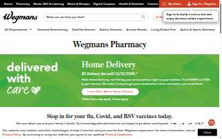 Wegmans Pharmacy of West Seneca website