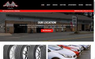 Checkered Flag Auto Center website