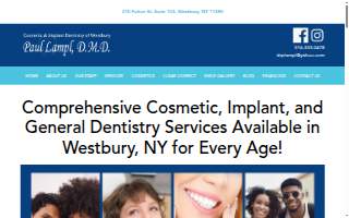 Cosmetic and Implant Dentistry of Westbury website