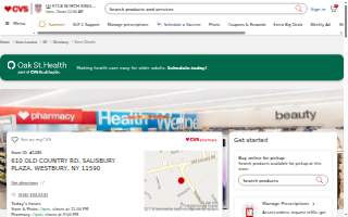 CVS Pharmacy of Westbury website