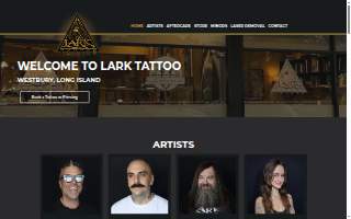 Lark Tattoo and Body Piercing of Westbury website