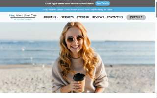 Long Island Vision Care website