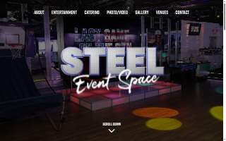 Steel Event Space website