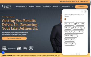 Chaffin Luhana LLP Injury Lawyers of White Plains website