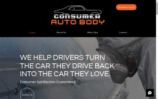 Consumer Auto Body website