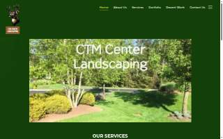 CTM Center Landscaping website