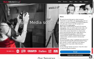 Ruby Media Group website