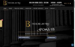 The Bobb Law Firm PLLC Business Lawyers website