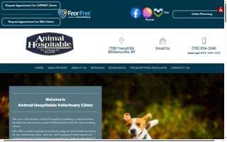 Animal Hospitable Veterinary Clinic website