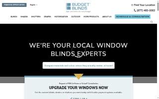 Budget Blinds of Williamsville website