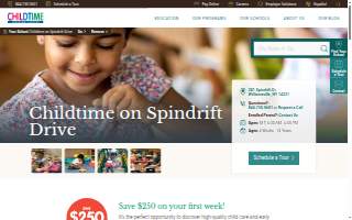 Childtime on Spindrift Drive website