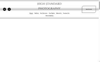 High Standard Photography website