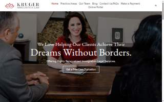 Kruger Immigration Law, PLLC of Williamsville website